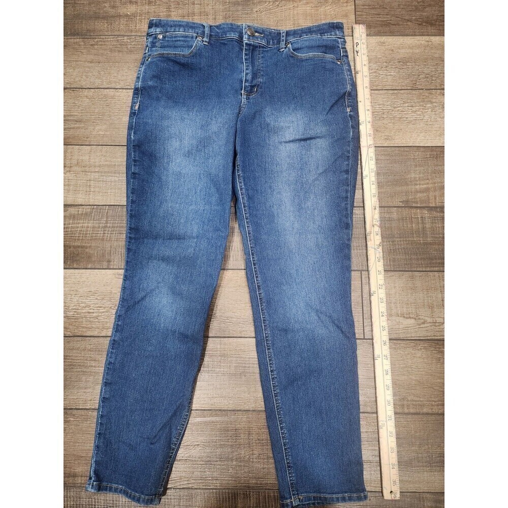 Christopher & Banks Womens Size 10 Blue Solid Modern Fit Jeans